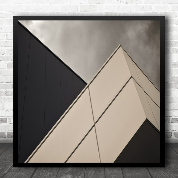 Architecture Wall Abstract Modern Lines Shapes Geometry Angle Square Wall Art Print
