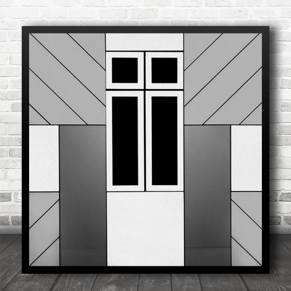 Cube Rotterdam Graphic Shapes Geometry Symmetry Lines Square Wall Art Print