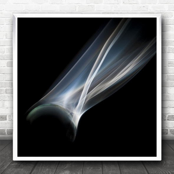 Smoke Ball Dark Square Wall Art Print