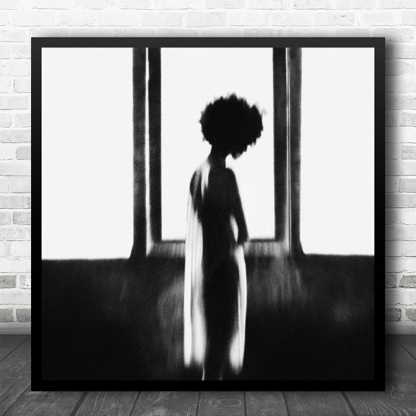 Jakarta Indonesia Hair Model Mood Feeling Emotion Woman Shadow Square Wall Art Print