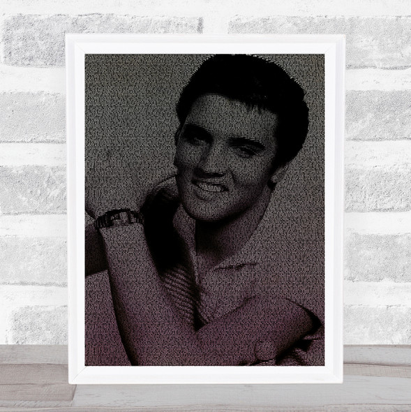 Elvis Presley Love Me Tender Face s Music Song Lyric Wall Art Print