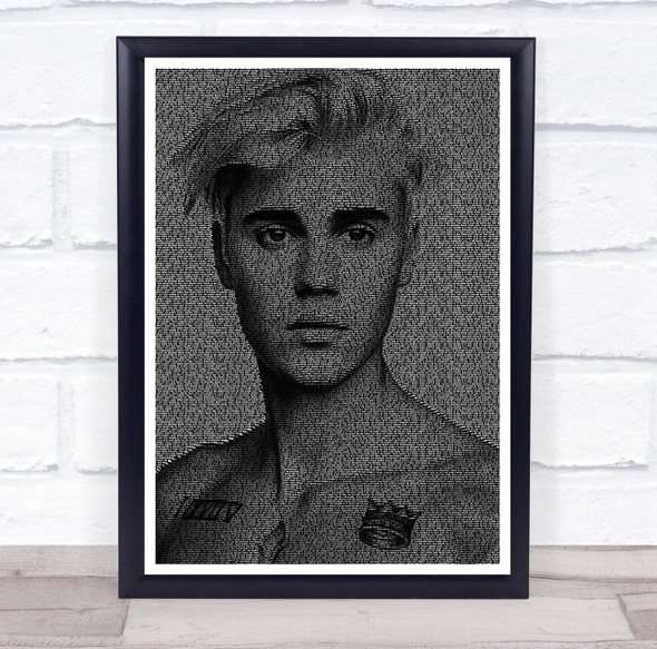 Justin Bieber Sorry Face s Music Song Lyric Wall Art Print