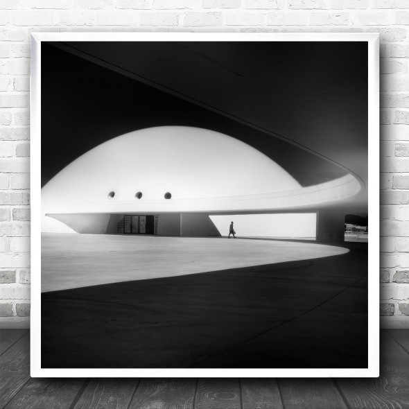 Light And Shadows Abstract Architecture Figure Square Wall Art Print