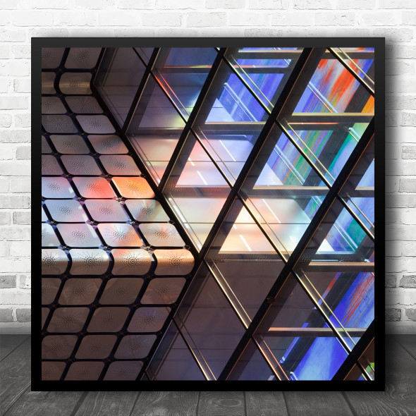 Architecture Netherlands Museum Abstract Hilversum Boxes Lines Square Art Print