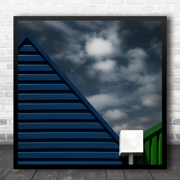 Triangle Architecture Shapes Abstract Box Water Collector Square Wall Art Print