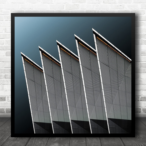 Architecture Abstract Detail Building Minimal Lines Square Wall Art Print