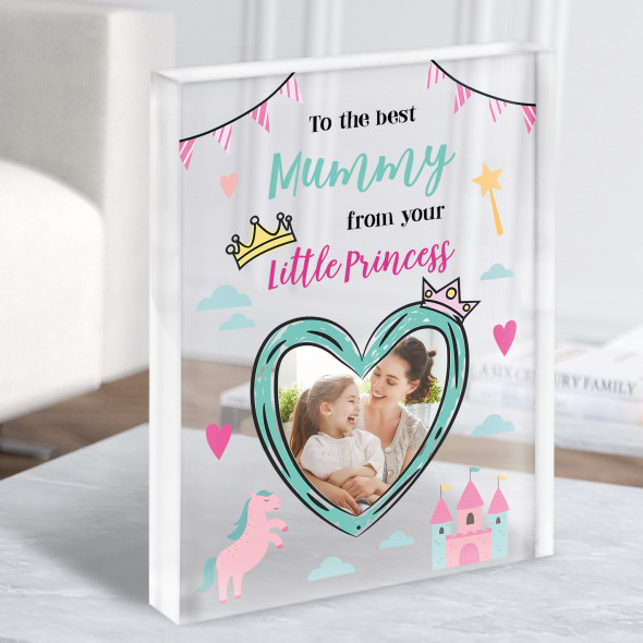 Mummy From Your Little Princess Photo Personalised Acrylic Block