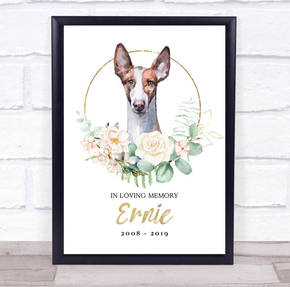 Dog Memorial In Loving Memory Style 13 Personalised Gift Print