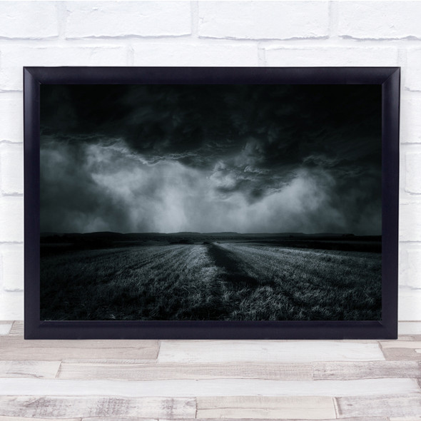 Storm Birenbach Fields Stefan Eisele Dark Low Key Toned Wall Art Print