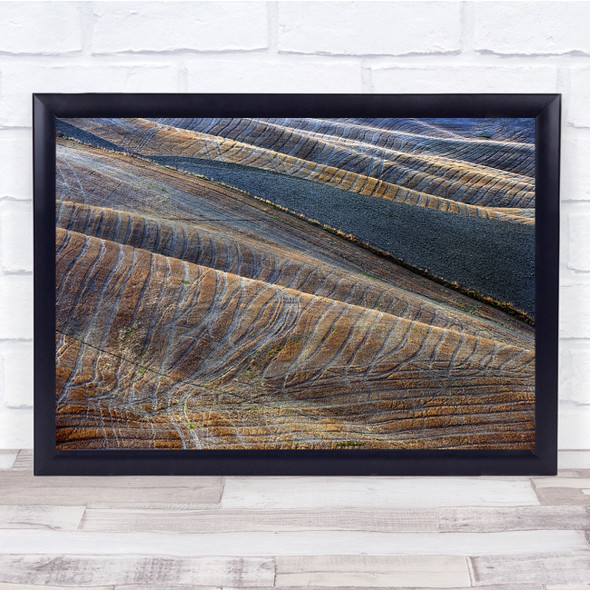 Fields Landscape Countryside Hills Rolling Agriculture Wall Art Print