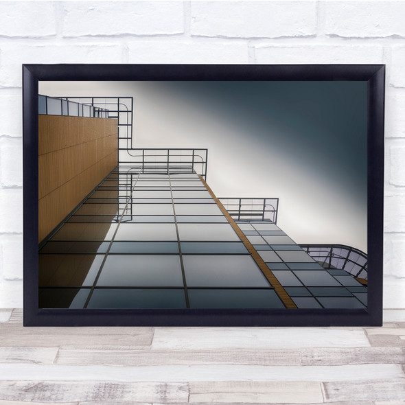 Architecture Abstract Lines Facade Building Cascading Wall Art Print