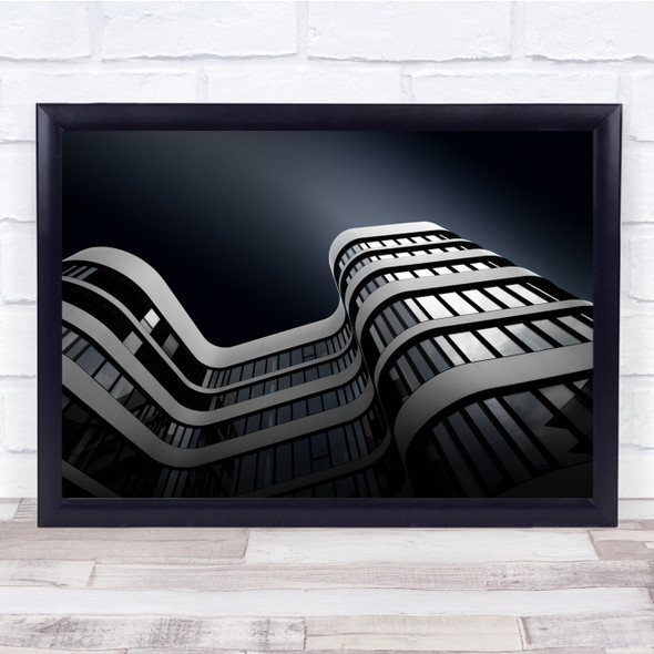 Architecture Perspective Facade Wall Geometry Shapes Wall Art Print