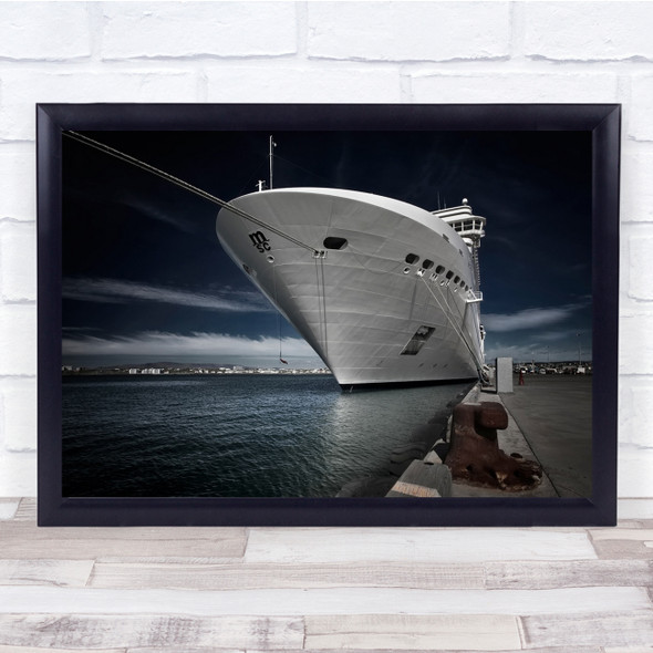 Iceland Hafnarfjordur Harbour Ship Cruise Sea Water Wall Art Print