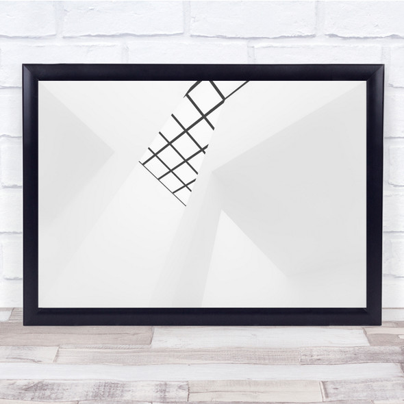 Architecture Grid Interior Lines High Key Skylight Wall Art Print