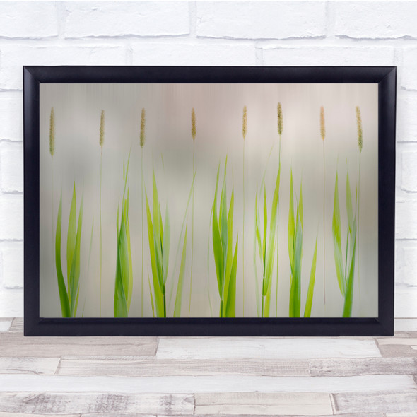 Abstract Corn Grass Graphic Leaf Leaves Botanical Wall Art Print