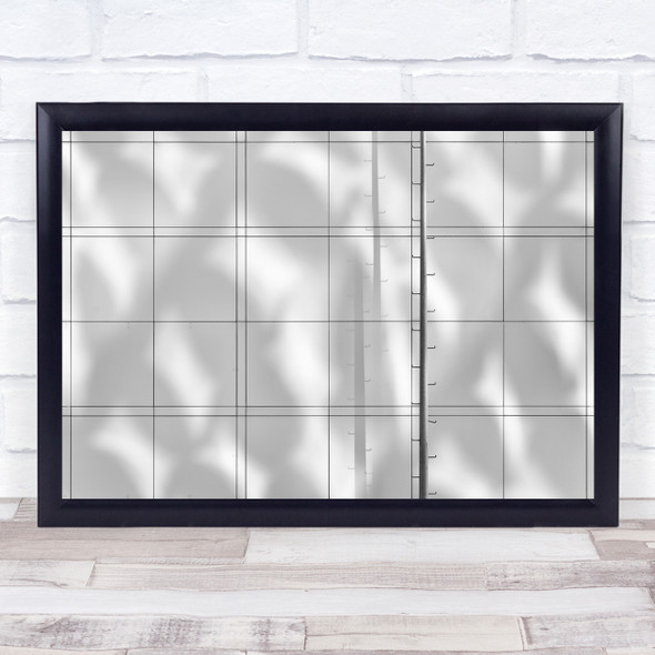 Architecture Abstract Black White Shadows Dancing Wall Art Print