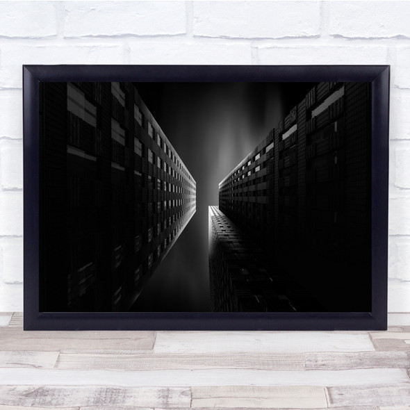 Architecture Monochrome Black and White Amsterdam Wall Art Print