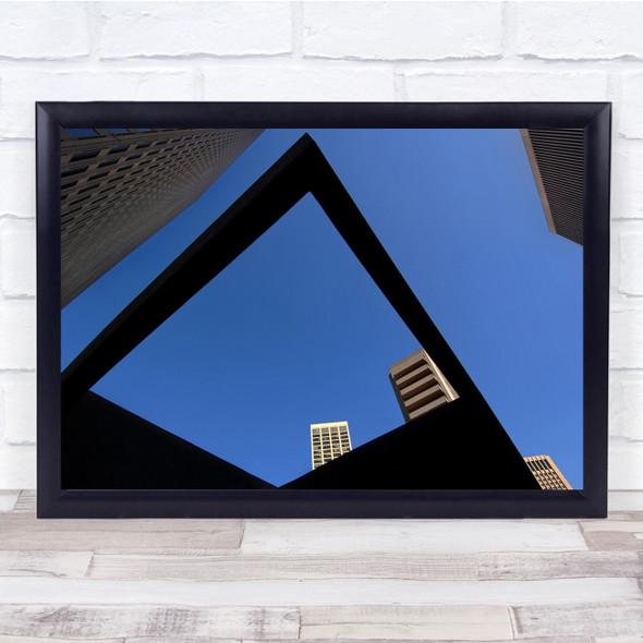 Architecture Geometry Shapes Abstract Sky Urban Wall Art Print