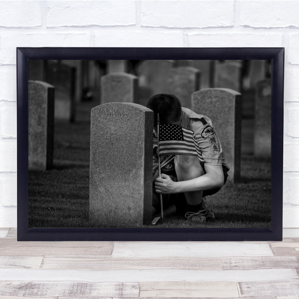 Cemetery Houston Texas Pass The Torch Graveyard Wall Art Print