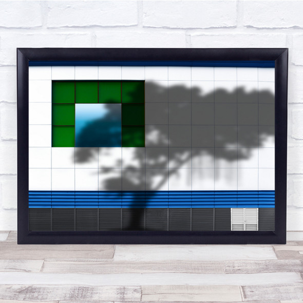 Shadows Tree Wall Graphic Abstract Architecture Wall Art Print