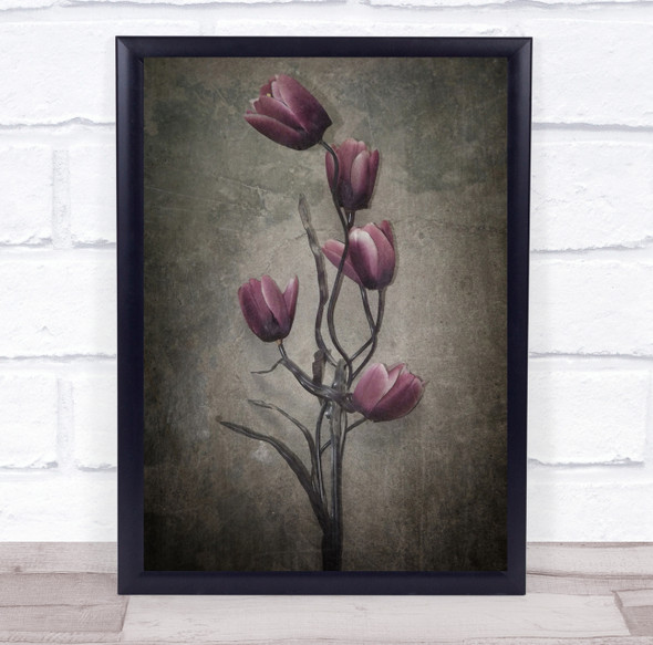 You Haven't Seen The Last Of Me purple flowers Wall Art Print