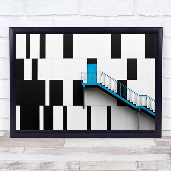 Architecture Abstract Piano Staircase Doorway Wall Art Print