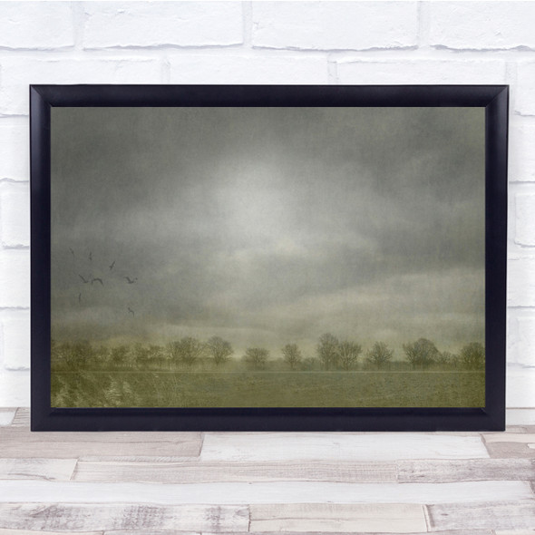 Belgium Polderland New Day Mood Rural Sunrise Wall Art Print