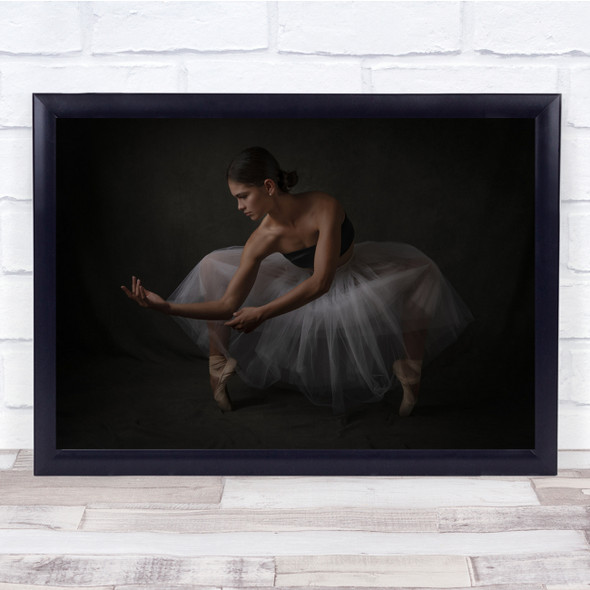 Model Woman Performance Pose Ballerina Dancer Wall Art Print