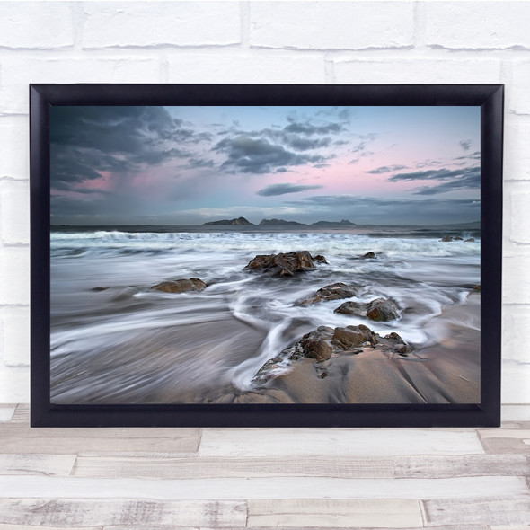 Landscape Spain Seascape Rocks Coastal Shore Wall Art Print