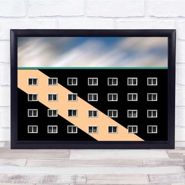 Architecture Wall Building Diagonal Graphic Wall Art Print