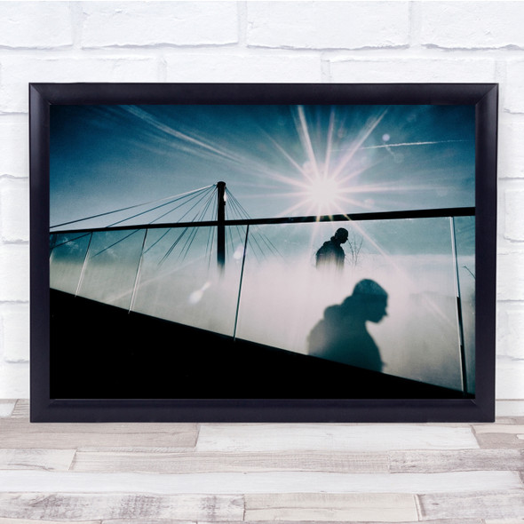 Bridge Street Sun Silhouette Glare Sunlight Wall Art Print