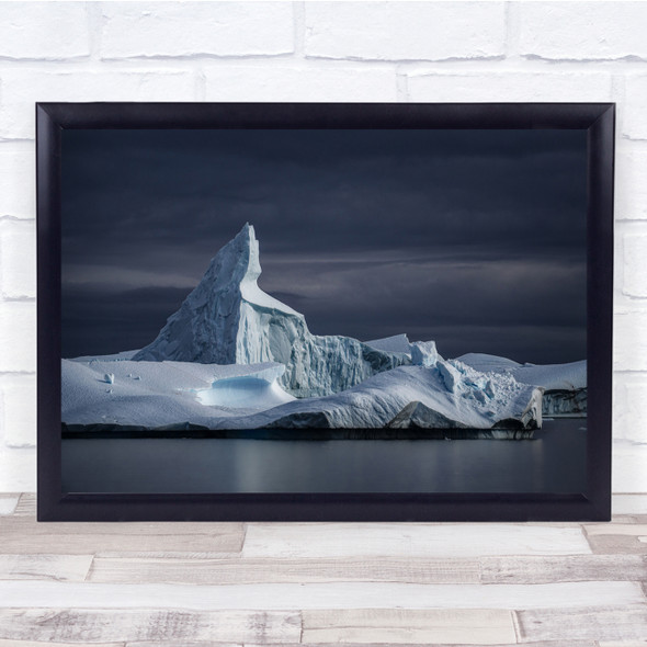 Iceberg Frozen Water Long Exposure Seascape Wall Art Print
