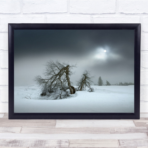 Tree Germany seasonal Dead Apocalypse Snow Wall Art Print