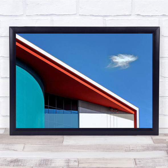 Cloud Sky Architecture Abstract Colourful Wall Art Print