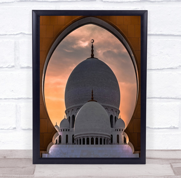 Shaik Zayed Mosque religious architecture Wall Art Print