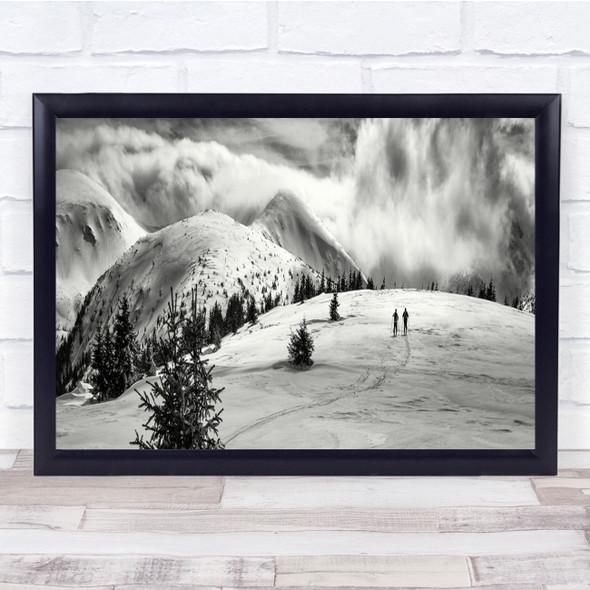 Slovakia Low Europe Snowy Mountain Trees Wall Art Print