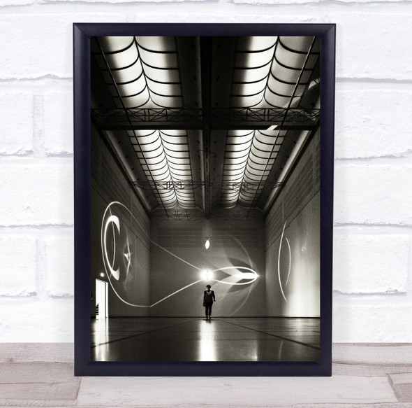Museum Light The Effect person building Wall Art Print
