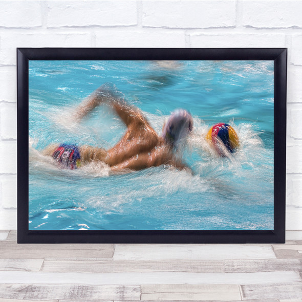 Water Panoramic Polo Sports Game action Wall Art Print