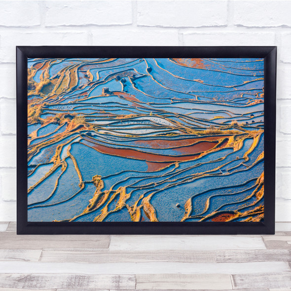 Yuanyang Hani Terraced Field landscape Wall Art Print