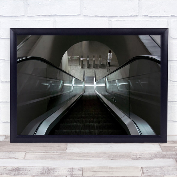 Checkpoint Charlene Top of Escalators Wall Art Print