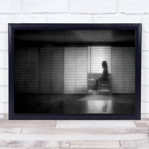 In The Silent Room blurred reflection Wall Art Print