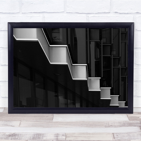 Architecture Lines Contrasts Shapes Rhythm City London Black White Graphic Print