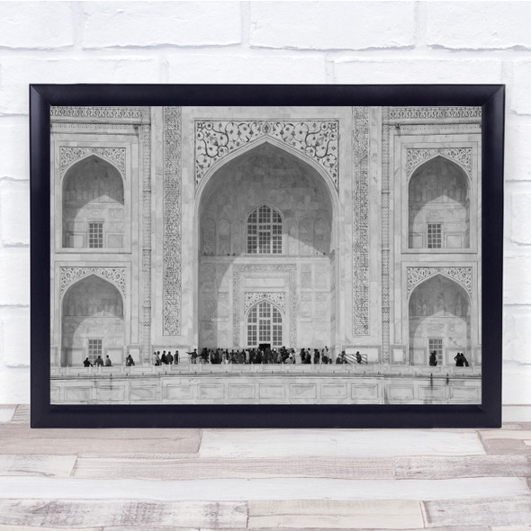 Architecture Black & White Facade Wall Palace History Historic Arch Arches Print