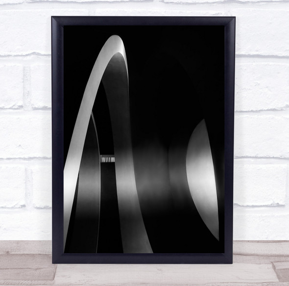 Abstract Equilibrium Olavoazevedo Lines Curved Contrasts Fine art Wall Art Print