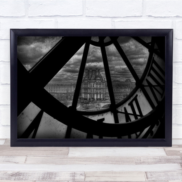 Architecture City hall City Urban Cityscape Clock Clocks Time Old Wall Art Print