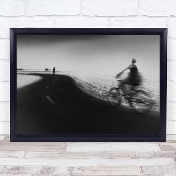 Street Landscape Depth-Of-The-Field Shadow Comparison Bike blurry Wall Art Print