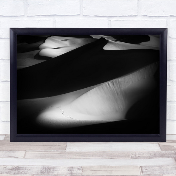 Wave Black and white Curve Behnam Nasri Iran Landscape sand dunes Wall Art Print