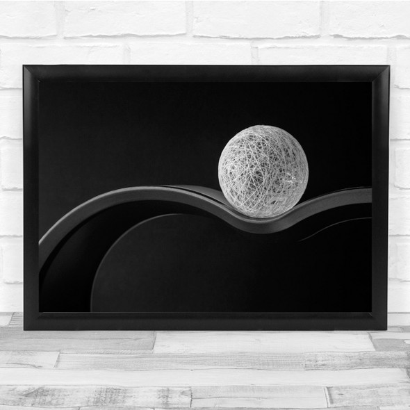 Ball Graphic Abstract Still Life Black White Globe Simple Simplicity Dark Print