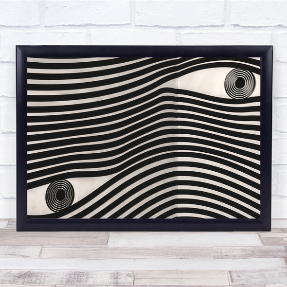 Abstract Eye Eyes Shapes Geometry Stripes Black & White Zebra Contrast Print