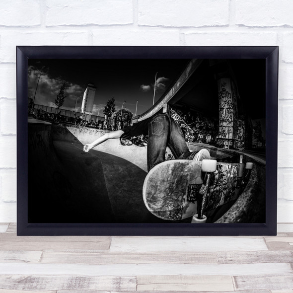 Antwerp Belgium City Street Skate Dendam Skateboarding Sports Wall Art Print